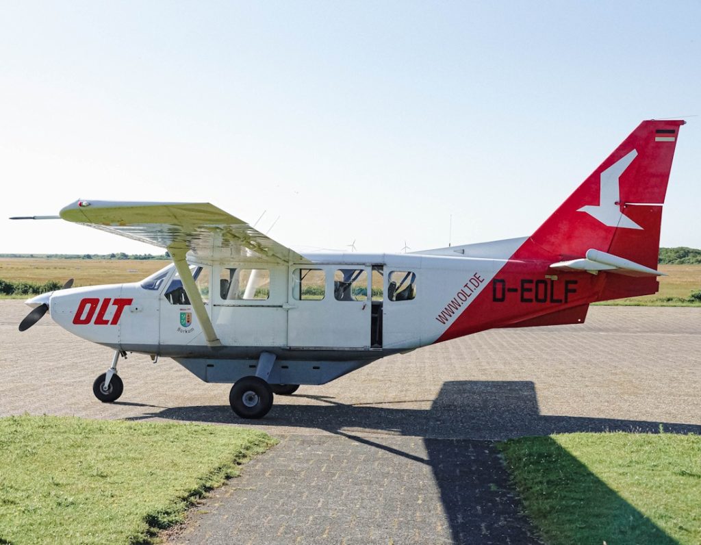 Flugzeug auf Borkum