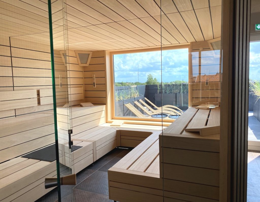 Sauna auf dem Dach