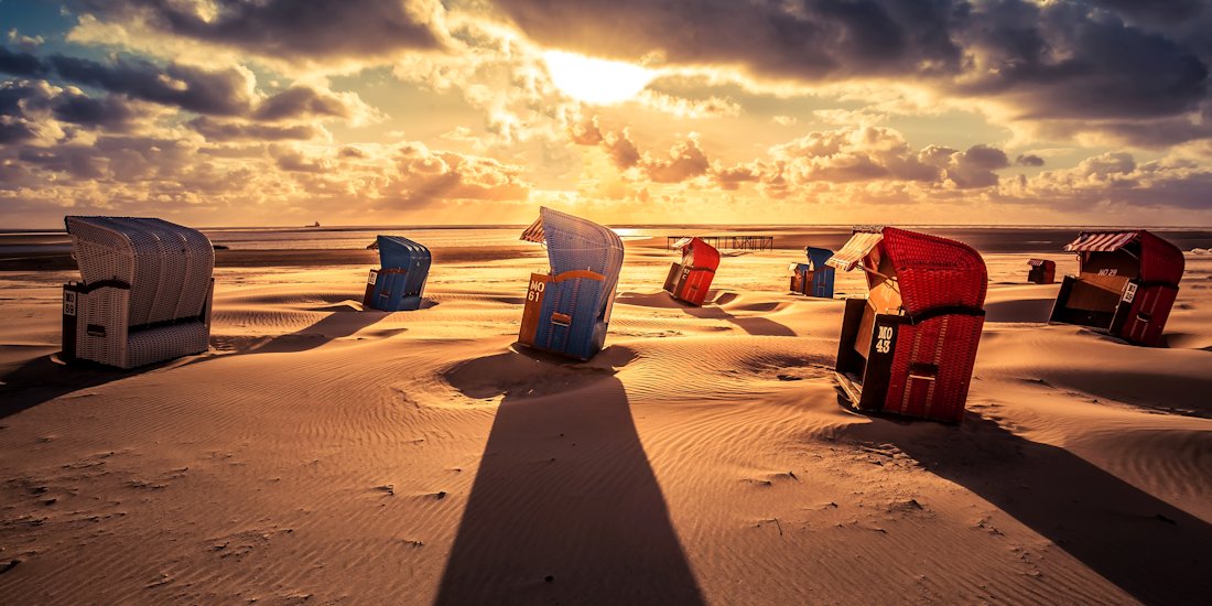 arthotel bakker hotel borkum sonnenuntergang strand