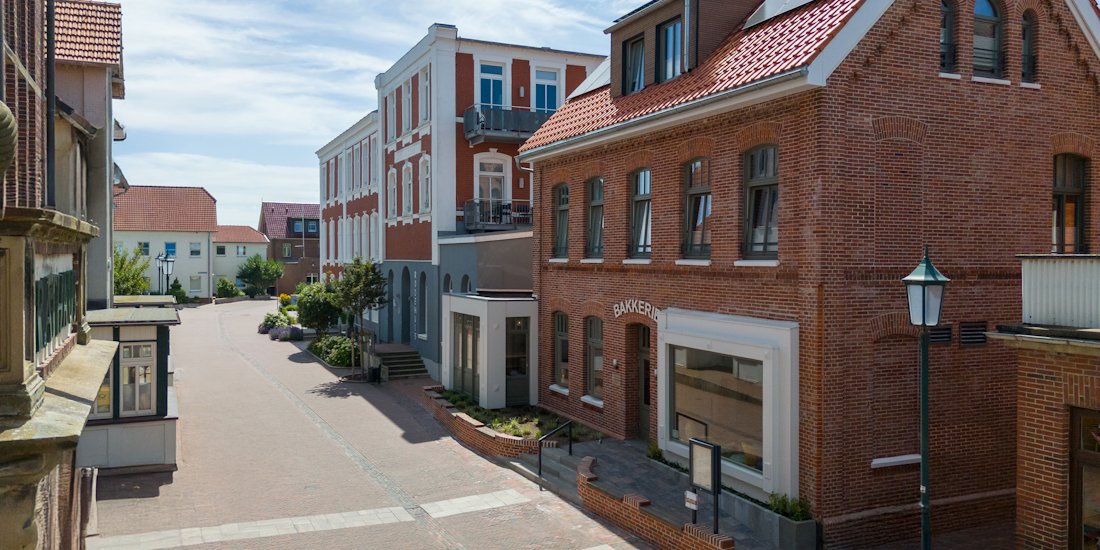 Bakkerie Borkum Aussenansicht Luftbild