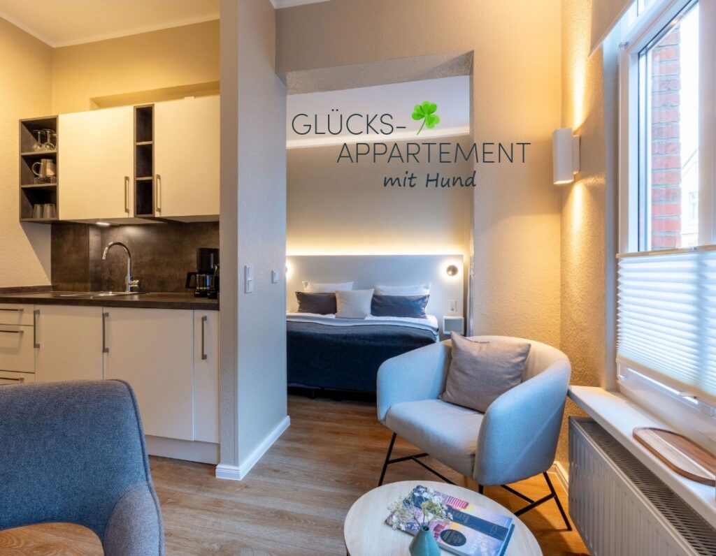 Glückappartement mit Hund auf Borkum